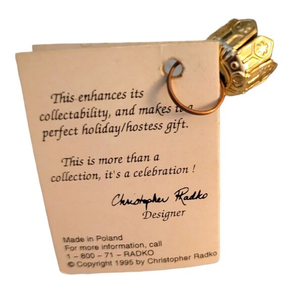 Christopher Radko Bloomies Toy Soldier Christmas Ornament 5 1/2" EUC - Picture 8 of 8